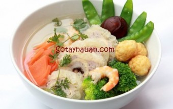 Nấu ăn món ngon mỗi ngày với Su hào, Nau an ngon, hoc nau an, mon ngon canh bong thap cam