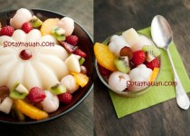 Thach rau cau hoa qua hanh nhan Sotaynauan.com final 210x150 Thạch rau câu hoa quả mát lịm cho ngày nóng