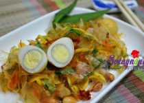 Cách làm bánh tráng trộn