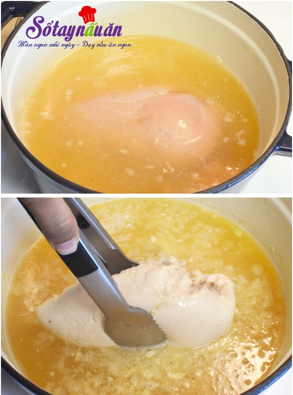 Cách nấu súp gà ngô non