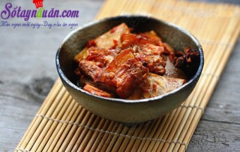 Nấu ăn món ngon mỗi ngày với Thịt ba chỉ, bùi bùi thịt hấp khoai môn