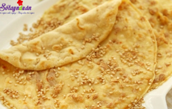 cách làm món ăn lạ, cách làm bánh bột mì vừng thơm ngon
