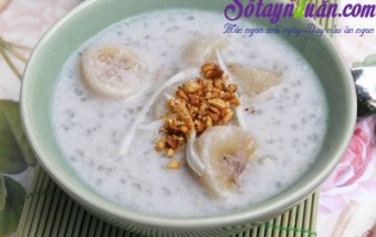 Nấu ăn món ngon mỗi ngày với Chuối tây chín, Chè chuối nước cốt dừa