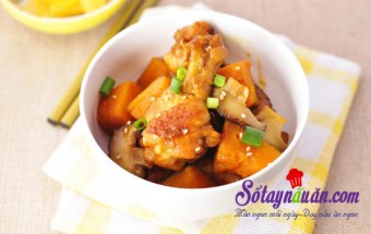 đường, Đùi gà sốt nấm tươi