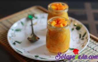 Nấu ăn món ngon mỗi ngày với Đường cát trắng, Pudding xoài thơm mát