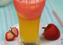 Sinh tố dâu tây và chanh