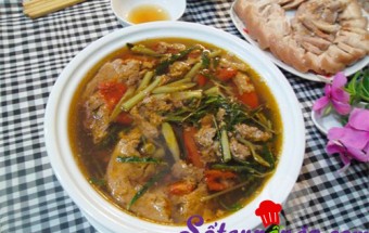 Nấu ăn món ngon mỗi ngày với Cua đồng, Canh cua rau rút