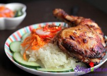 Xôi gà nướng ấm bụng