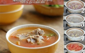nấu canh ngon, Canh cà chua nấu sườn
