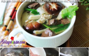 Cách nấu canh, Canh thịt nấu nấm tươi