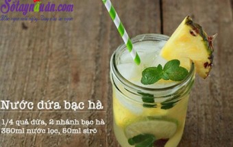 Nấu ăn món ngon mỗi ngày với Dứa, Nước dứa bạc hà