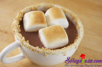 Thử làm sữa chocolate và marshmallow nướng 3