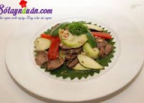 Bò xào xoài xanh thơm ngon lạ miệng