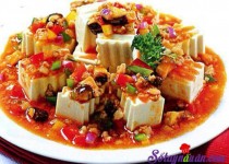 Thanh ngon món đậu phụ xốt rau củ