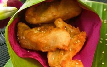các món bánh, cách làm bánh chuối gừng rán