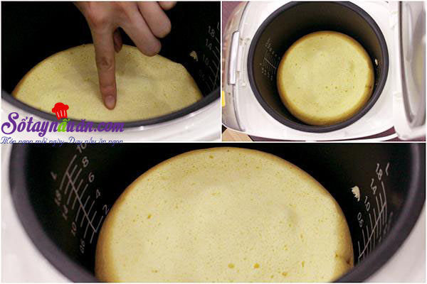 Cách làm bánh bông lan ngon chỉ bằng nồi cơm điện  4
