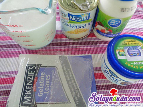 Cách làm sữa chua dẻo giản đơn ngay tại nhà nguyên liệu