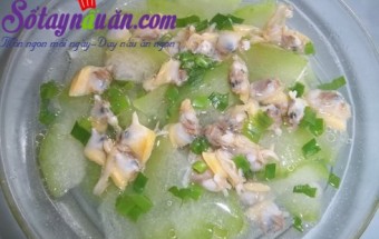 Nấu ăn món ngon mỗi ngày với Bí đao, Hướng dẫn nấu canh ngao bí đao cho ngày nắng.