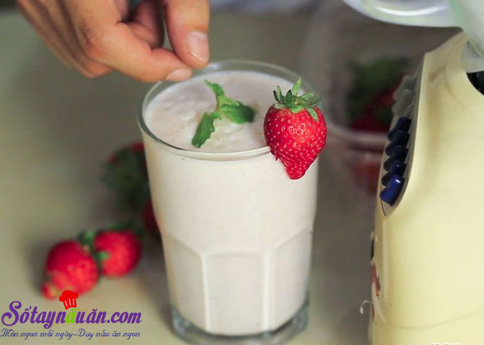 Cách làm sữa lắc với máy xay sinh tố thơm ngon bổ dưỡng 4