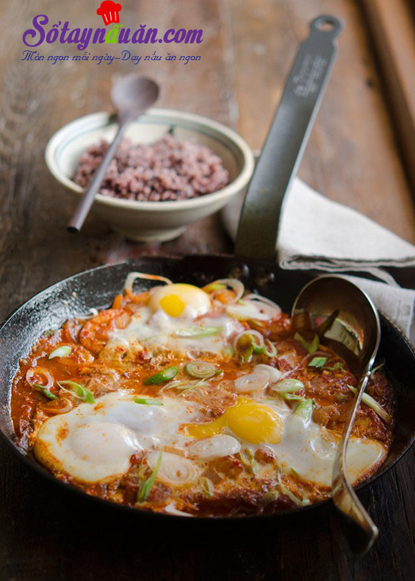 Cách làm đậu phụ rán trứng kiểu Hàn chua cay tuyệt ngon kết quả