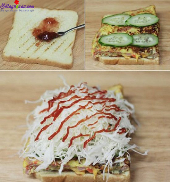 cách làm sandwich giản đơn  4