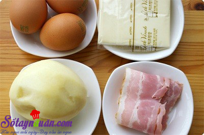 Công thức cho khoai tây bọc trứng béo ngậy thơm ngon nguyên liệu