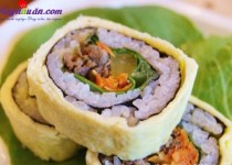 Công thức cho món trứng bọc kimbap bò ngon đúng điệu
