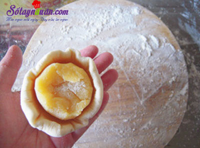 Hướng dẫn làm bánh bao nhân trứng xốp mềm thơm ngon 7