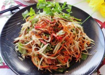 Hướng dẫn nộm đu đủ bò khô ngon miễn chê