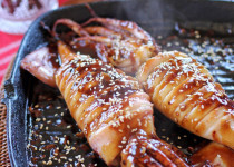 Mực nhồi cơm sốt Teriyaki – món ngon không thể cưỡng
