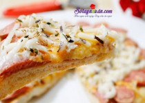 Học cách làm bánh pizza giăm bông đơn giản tại nhà