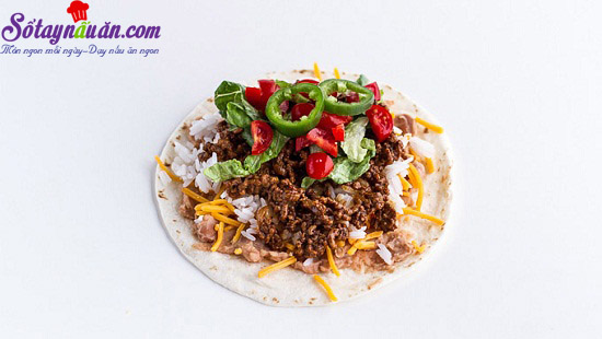 cách làm bánh taco hình nón 8