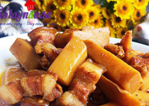 Thịt ba chỉ kho măng ngon không thể cưỡng