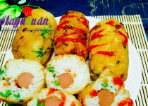 Học nhanh cơm cuộn xúc xích giòn thơm ngon mê ly