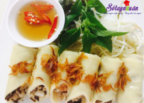 Cách làm bánh cuốn trứng cho bữa sáng dinh dưỡng