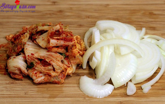 cách làm kim chi chiên đậu phụ 7