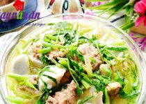 Học làm thịt vịt hầm khoai sọ rau rút ăn là mê