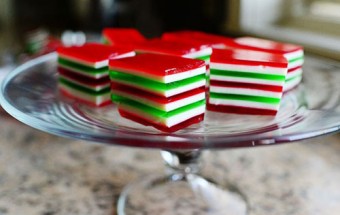 Tiệc Noel, Nau an ngon, hoc nau an, mon ngon thach rau cau 3 mau 112