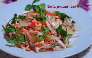 Món ăn Việt Nam, Nau an ngon, hoc nau an, nom ga xe phay ket qua 2