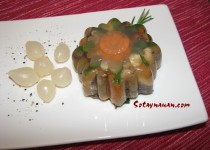 Nấu thịt đông bằng thịt gà cực ngon