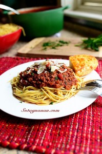 Đồ ăn Tây, Hướng dẫn cách làm mì spaghetti sốt cà chua thịt bò cực ngon