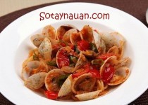 Spaghetti ngao ngon cho ngày gió