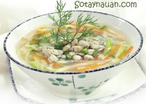 Cách làm canh hến nấu bầu
