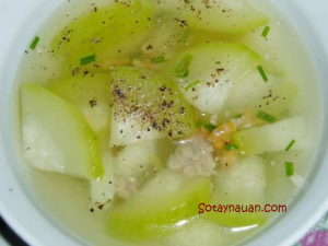 Đồ uống, canh bí xanh