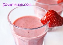 Cách làm sinh tố dâu tây ngon, mát cho mùa hè