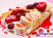 Cách làm bánh crepe thơm ngon
