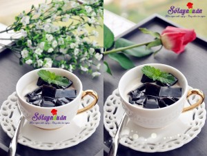 Khai vị tráng miệng, Cách làm trà sữa sương sáo