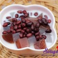 Ice kachang chè đá bào Singapore, Cách nấu chè đậu đỏ thạch dừa