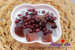 Khai vị tráng miệng, Cách nấu chè đậu đỏ thạch dừa