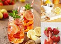 Cách pha nước chanh dâu tây mát lạnh